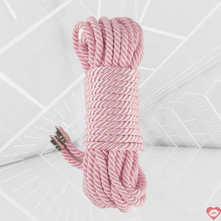 Lovetoy Dây Trói Lụa Hồng 10m Siêu Mềm