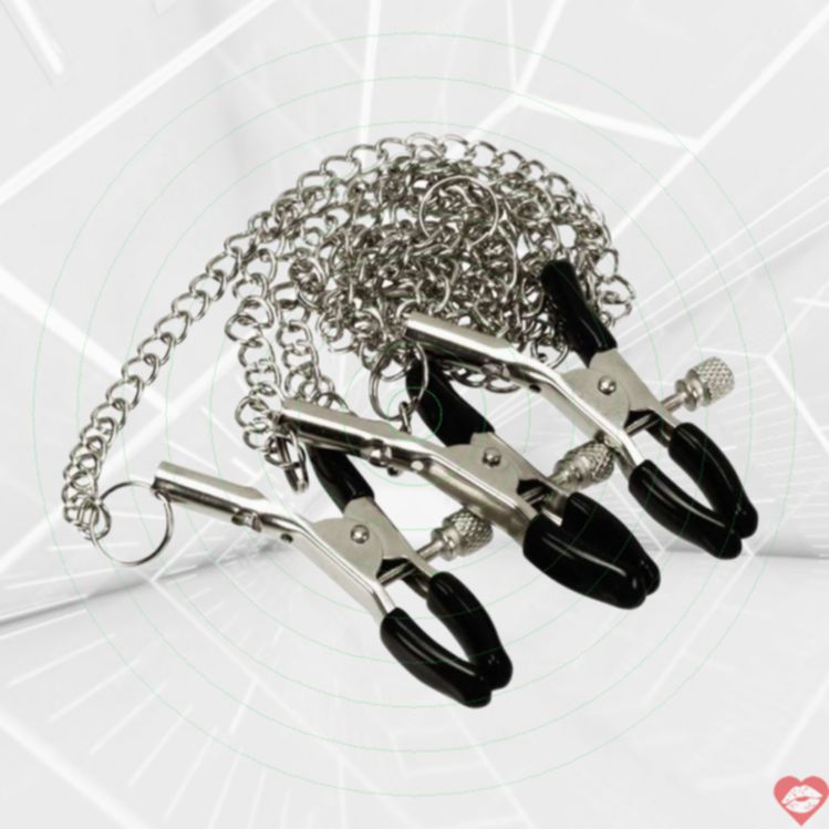 NPG Kẹp Núm Vú Xích Bạc #3 Nhật Kích Thích Đam Mê 