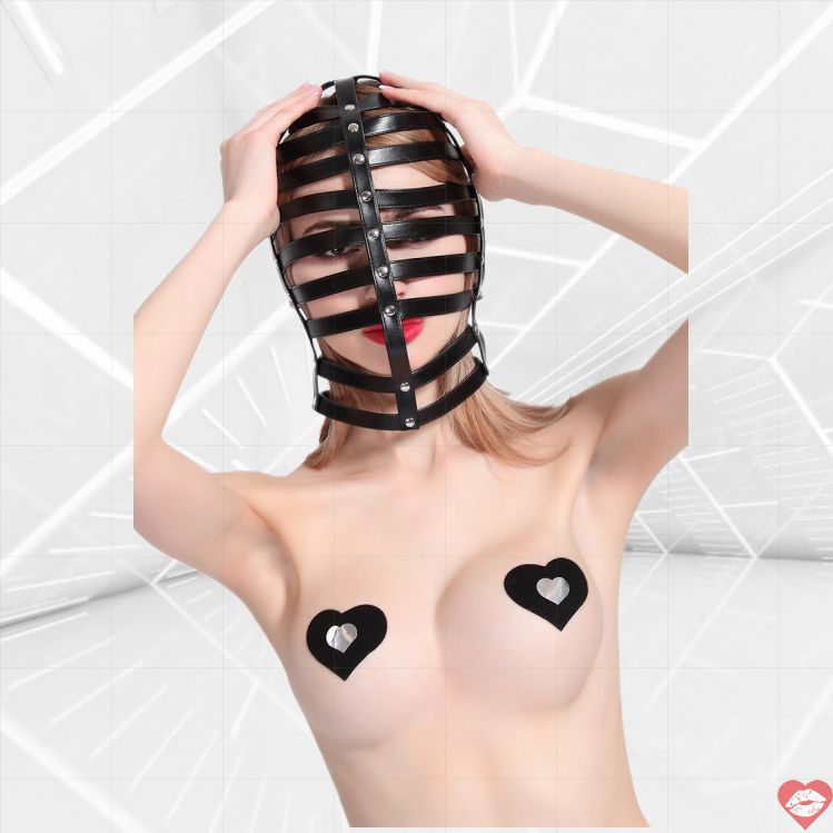 Mặt Nạ PU BDSM Điều Chỉnh Gợi Tình Thoải Mái 