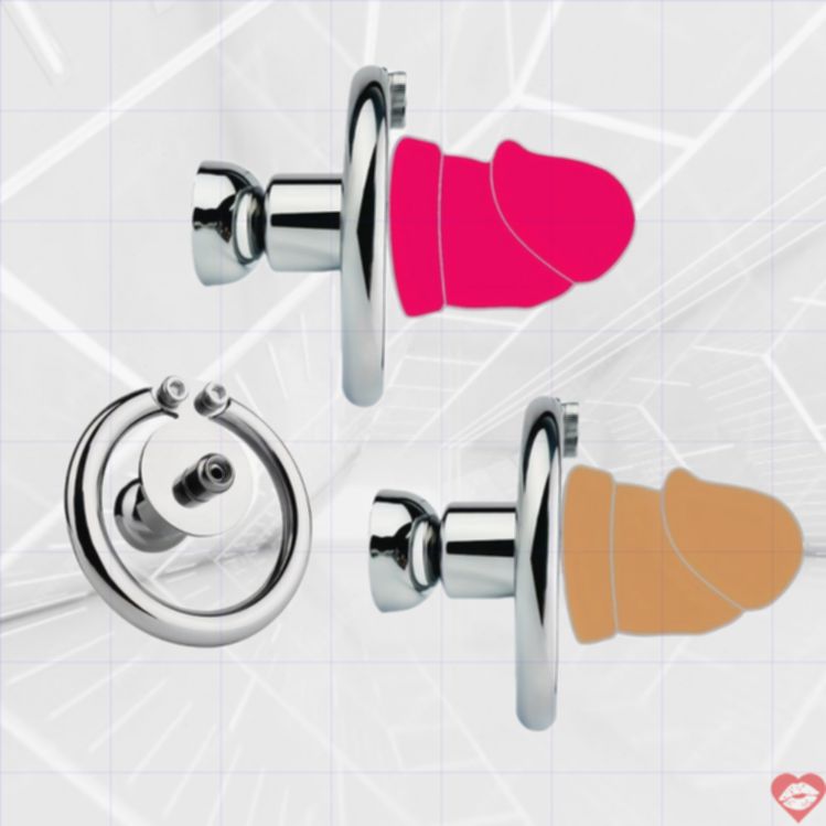 FRRK-405 Chastity Cage Dildo Kim Loại Khóa Vĩnh Cửu 