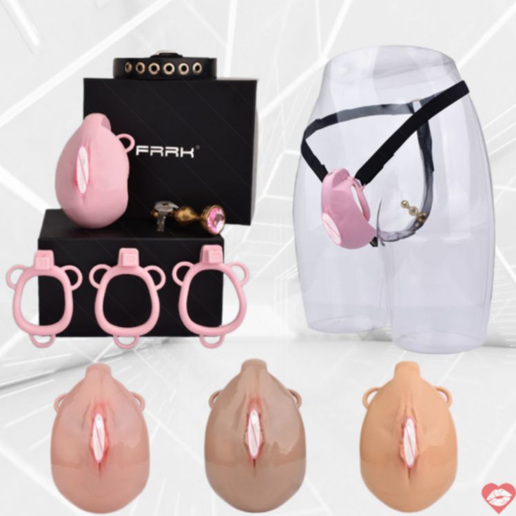 Chastity cage FRRK sissy plug BDSM kiểm soát giác quan 