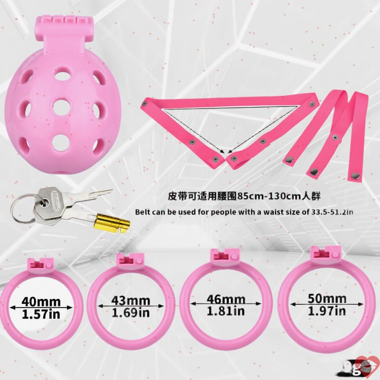Chastity Cage FAAK Rỗng ABS 4 Nhẫn Thoải Mái Thăng Hoa 