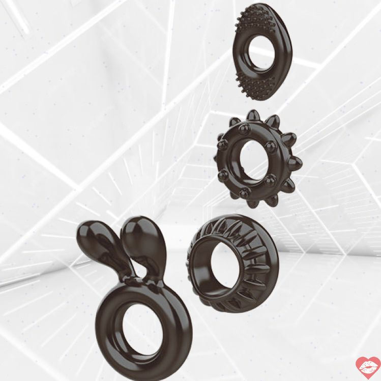 Bộ 4 Nhẫn Cặc Zero Tolerance Stamina Vô Hạn 