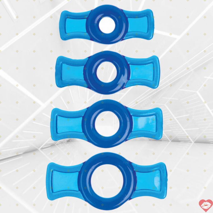 TitanMen Vòng Rung Set 4 Kích Cỡ Cứng Mạnh Thỏa Mái 