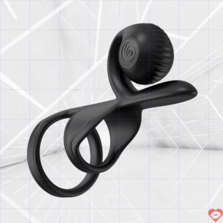 SVibe Jovi vòng dương vật rung đôi đen cặp đôi mãnh liệt