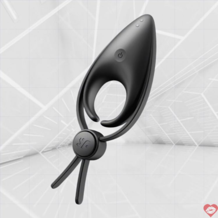 Satisfyer Súng Bắn Vòng Rung Đen Siêu Mạnh Giữ Chặt