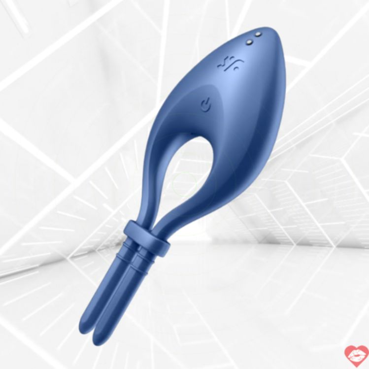 Satisfyer Nhẫn Kích Thích Xanh Dương Rung Mạnh