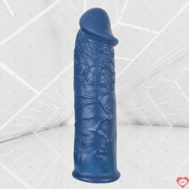 Âm đạo Nasstoys 6.5 inch xanh tăng dài dày silicone