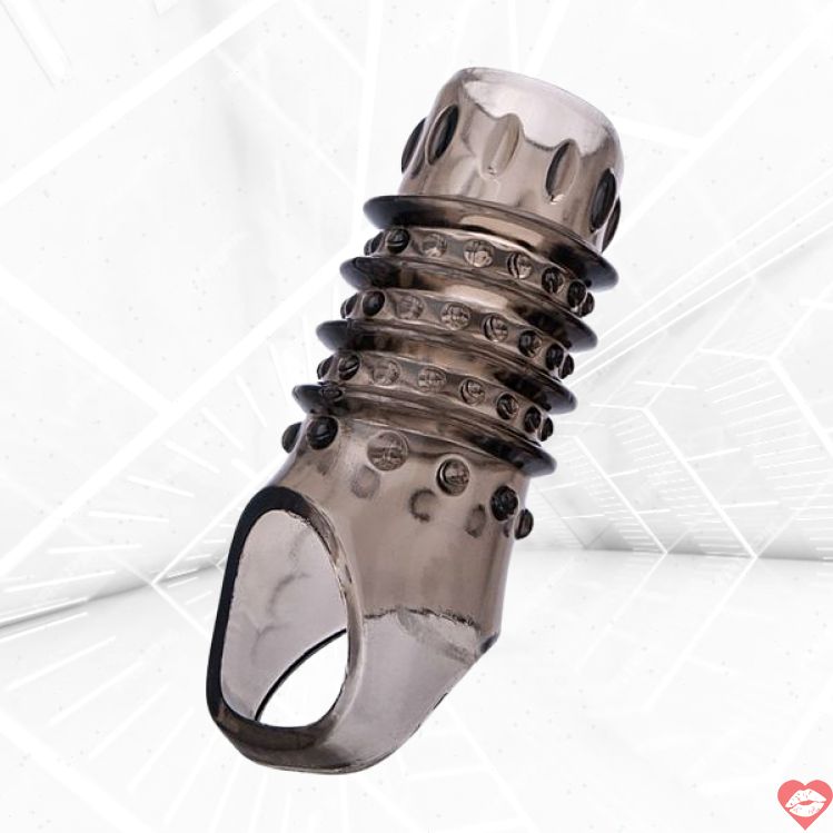 XLover Vòng Dương Vật Xoắn Đen 10.5cm Thêm Kích