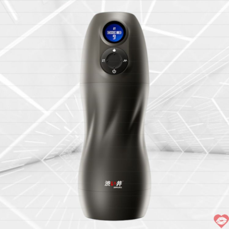 Drywell Hút Masturbator Đen 23.3cm Rung Nóng Hồn 