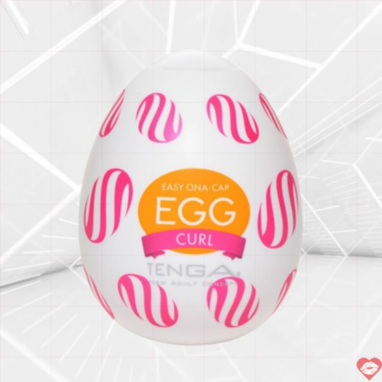 Tenga Curl Egg 5.3cm Nhật Xoáy Kích Thích Đỉnh Cao 