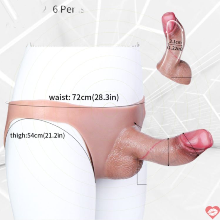 FAAK Leather Pants Dildo Đeo Thực Cao Cấp 