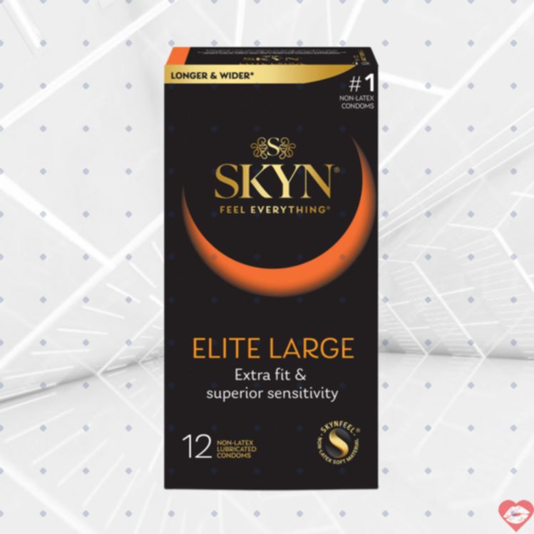 SKYN Elite large bao cao su không đàn hồi tự nhiên 