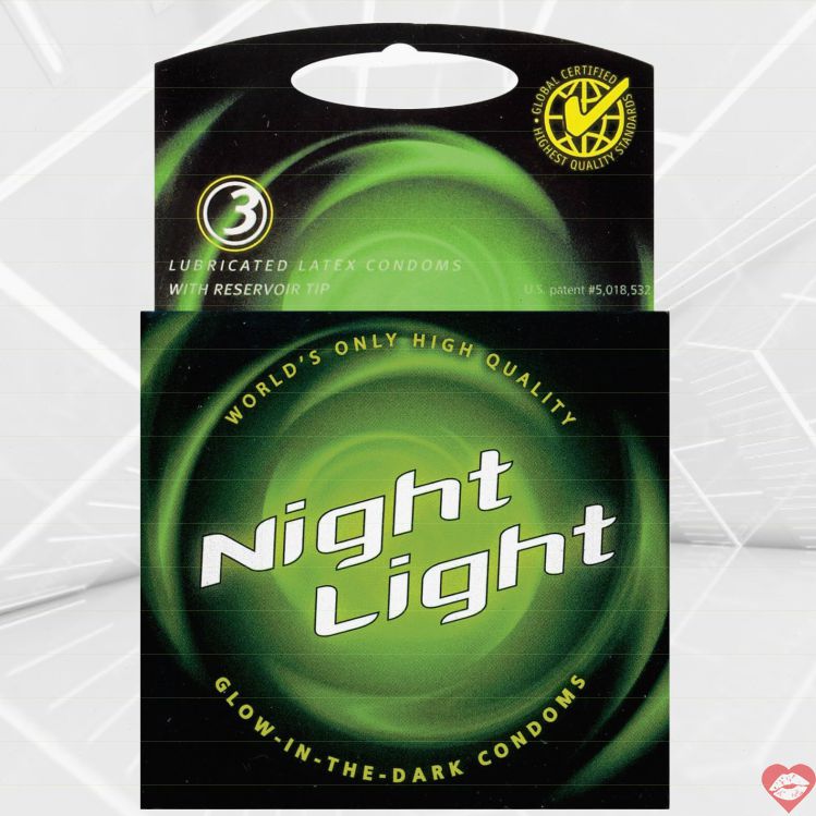 Night Light Bao Cao Su Xanh Phát Sáng Vui Nhộn 