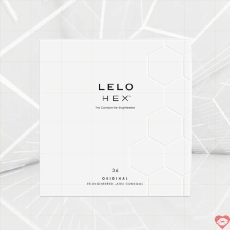 LELO HEX Bao Cao Su Mỏng Hexagon Mạnh Mẽ Tự Nhiên 