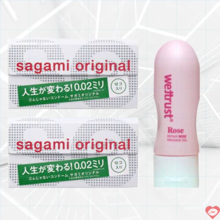 Sagami 0.02 Mỏng 12+2 Lube Rose 50ml Chân Thực 