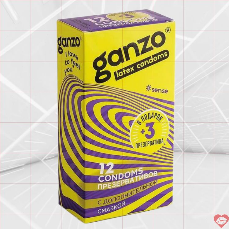 Ganzo Sense Bao Mỏng 15 Cái 5.2cm Tự Nhiên Thỏa Mãn 