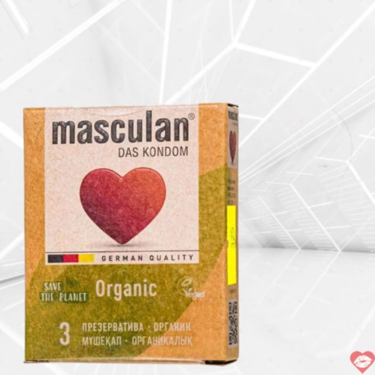 Masculan Organic Đức Mỏng 3 Miếng Xanh An Toàn 