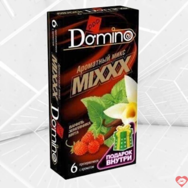 Bộ 6 Bao Domino Classics Mix Hương Vani Dâu Thơm Ngon 