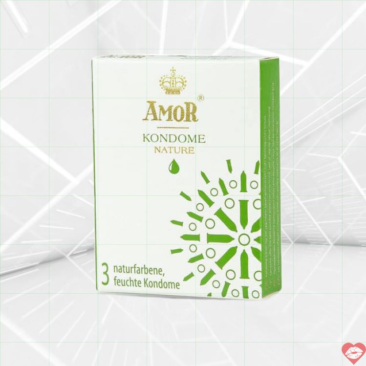 Amor Nature Condoms 3pc Bảo Vệ An Toàn Thoải Mái 