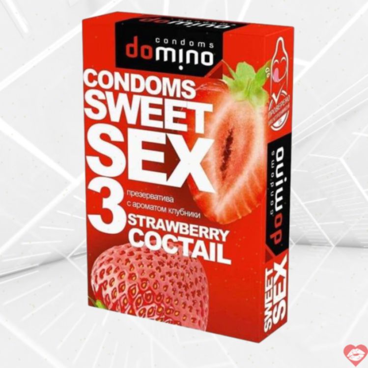 Domino Sweet Sex Dâu 3cái, Oral Fun Ngọt Ngào 