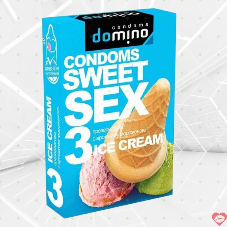 Domino Sweet Sex Bao Cao Su Kem Ngọt 3Cái Oai Khẩu 