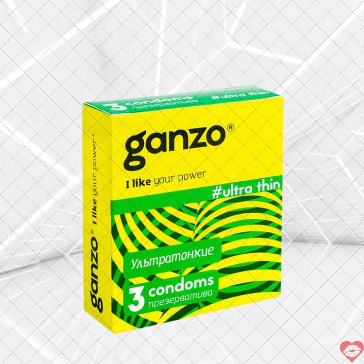 Bao Cao Su Ganzo Siêu Mỏng 3pcs Cảm Giác Đỉnh 