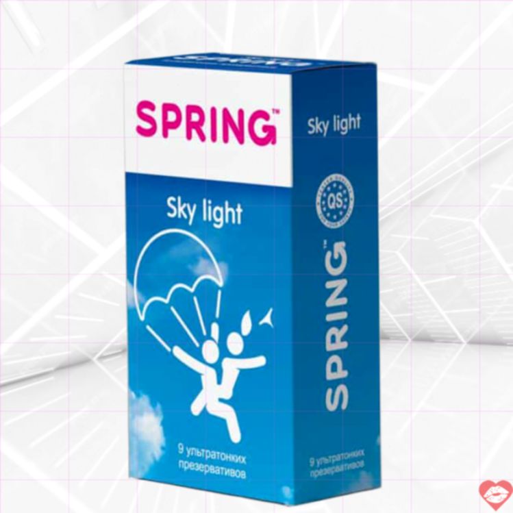 Bao Spring Sky Light Siêu Mỏng Vanilla 9 Cái 
