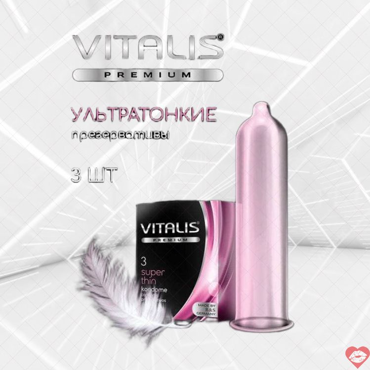Vitalis Premium Bao Siêu Mỏng Malaysia 3 Cái Chân Thực 