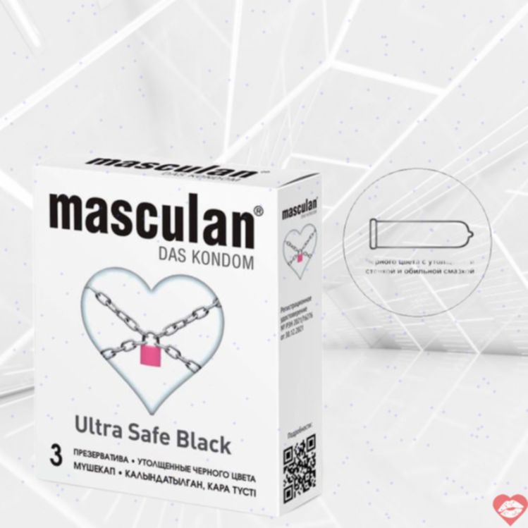 Masculan Black Ultra 3c Ai Cập Latex Bền Vững Bảo Vệ 