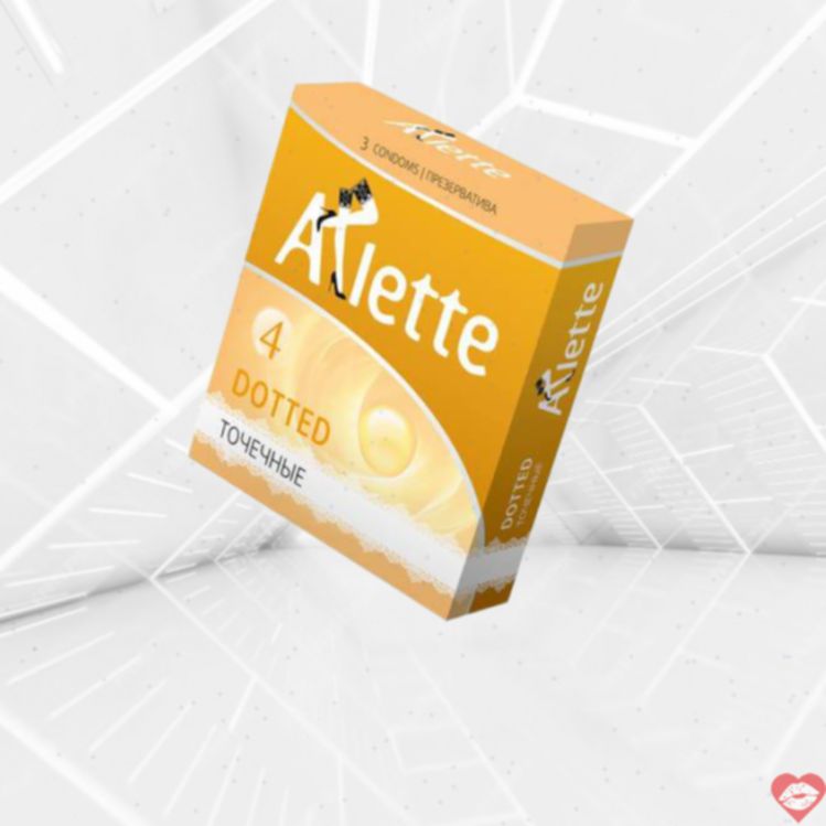 Arlette Dotted Condom 3 Viên Gợn Sóng Nga Mãnh Liệt 