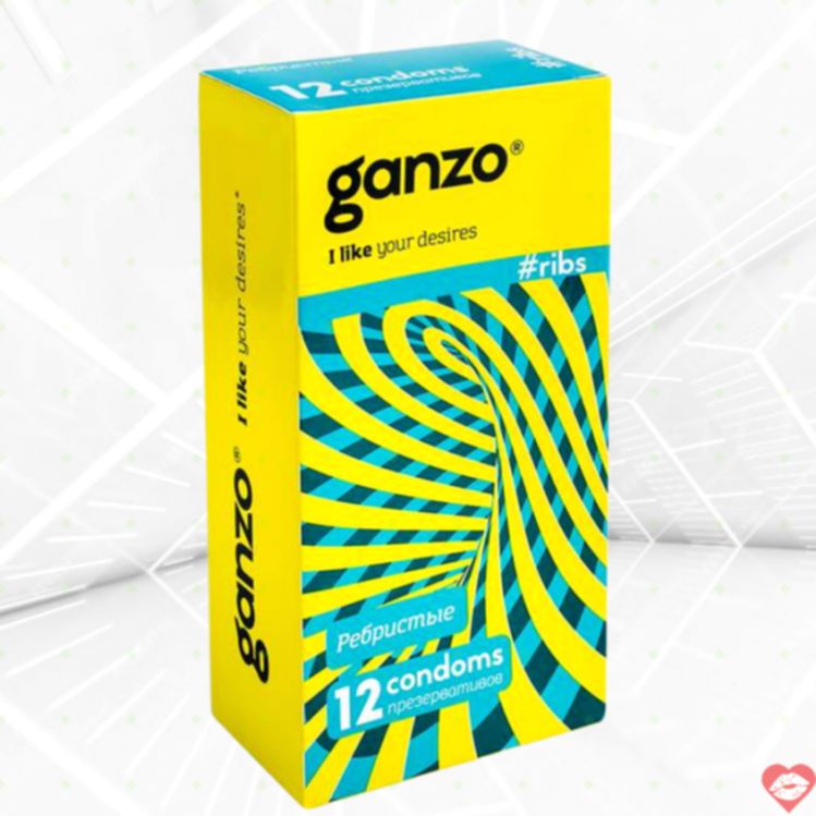 Bao Ganzo Ribbed 12pcs Gân Nổi Siêu Kích Thích Khoái Lạc 