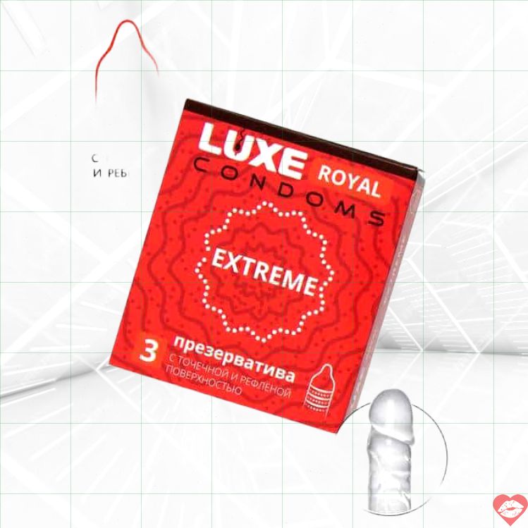 Luxe Royal Extreme Bao Cao Su Gân Điểm 3 Cái 