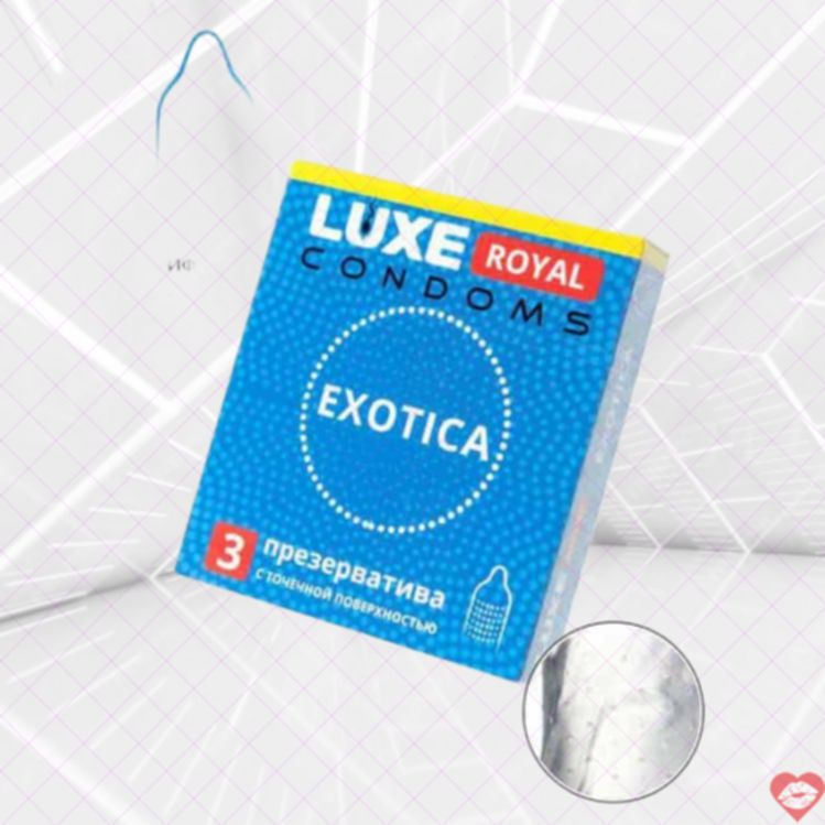 Bao Cao Su Luxe Exotica Gân 3 Miếng Kích Mãnh 