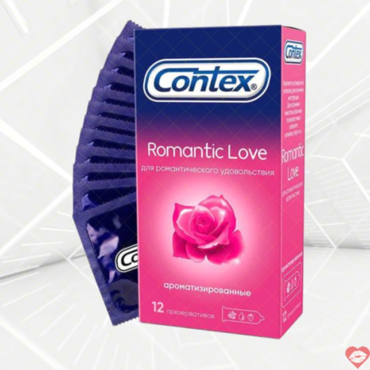 Bao cao su Contex Romantic Love hương dâu 12 cái nồng cháy 