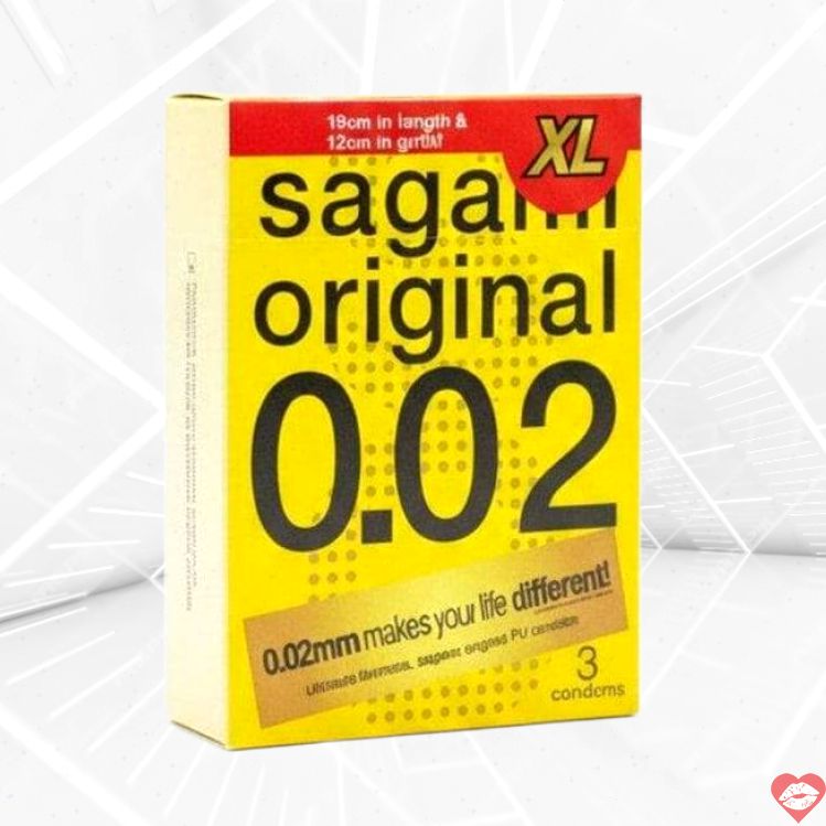 Sagami 0.02 XL polyurethane 3 cái mỏng an toàn cực 