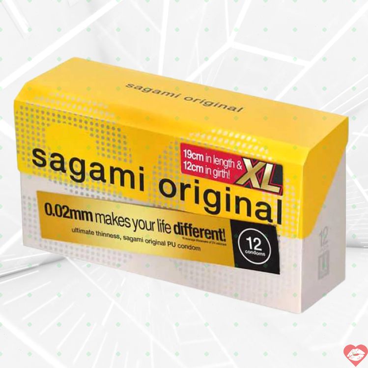 Sagami 0.02 XL Polyurethane 12pcs Siêu Mỏng Lớn 