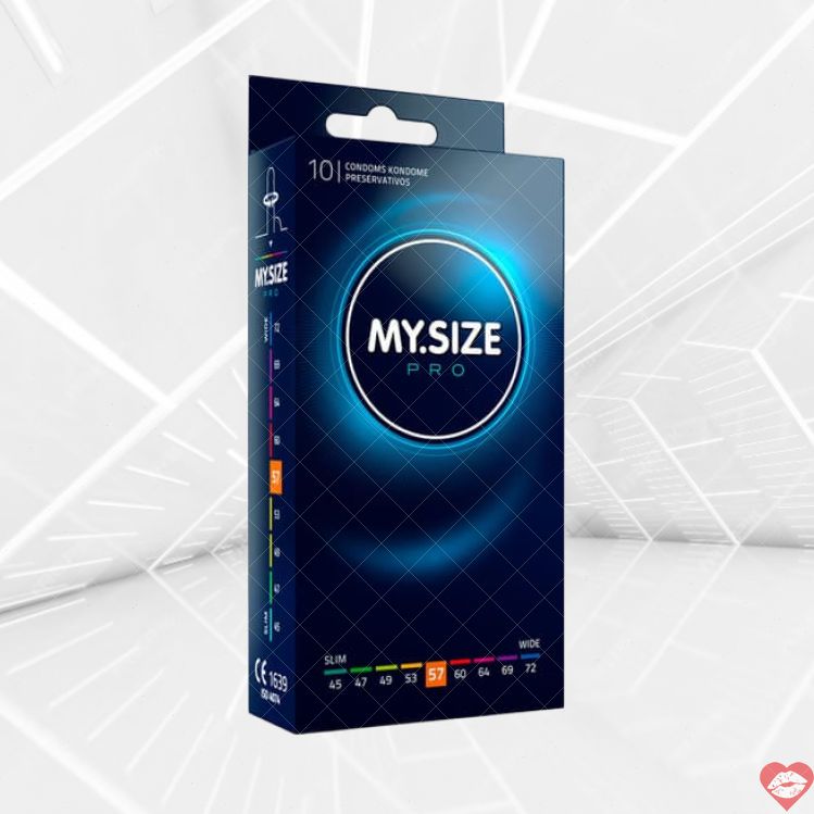 MY.SIZE PRO 57 Bao Cao Su Siêu Mỏng Vừa Vặn An Toàn 