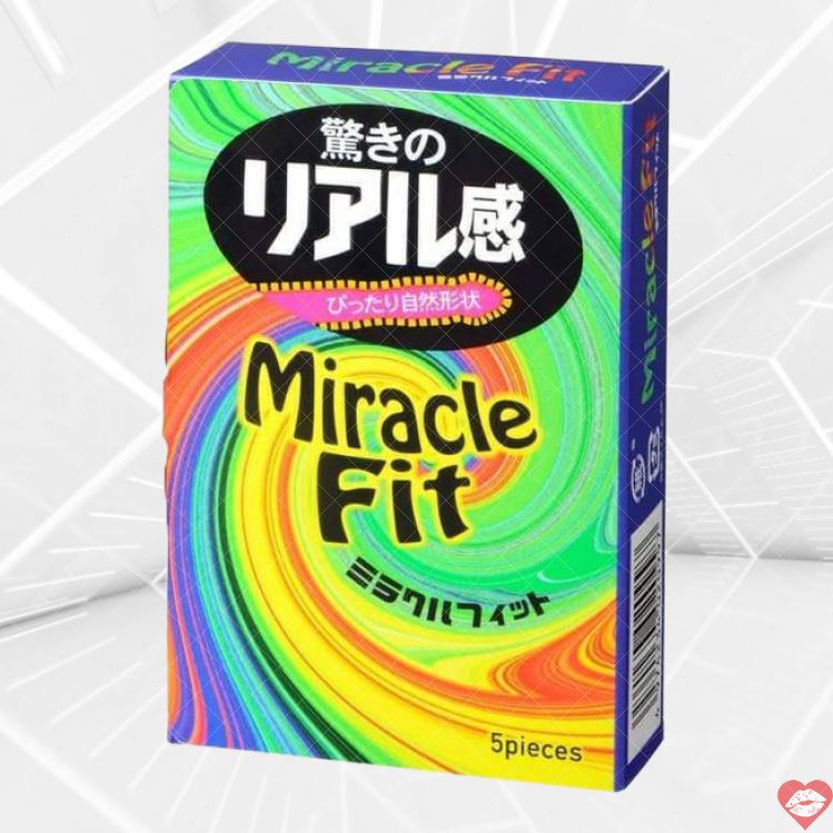 Sagami Miracle Fit Bao Không Túi Hồng 5pcs Mỏng Siêu