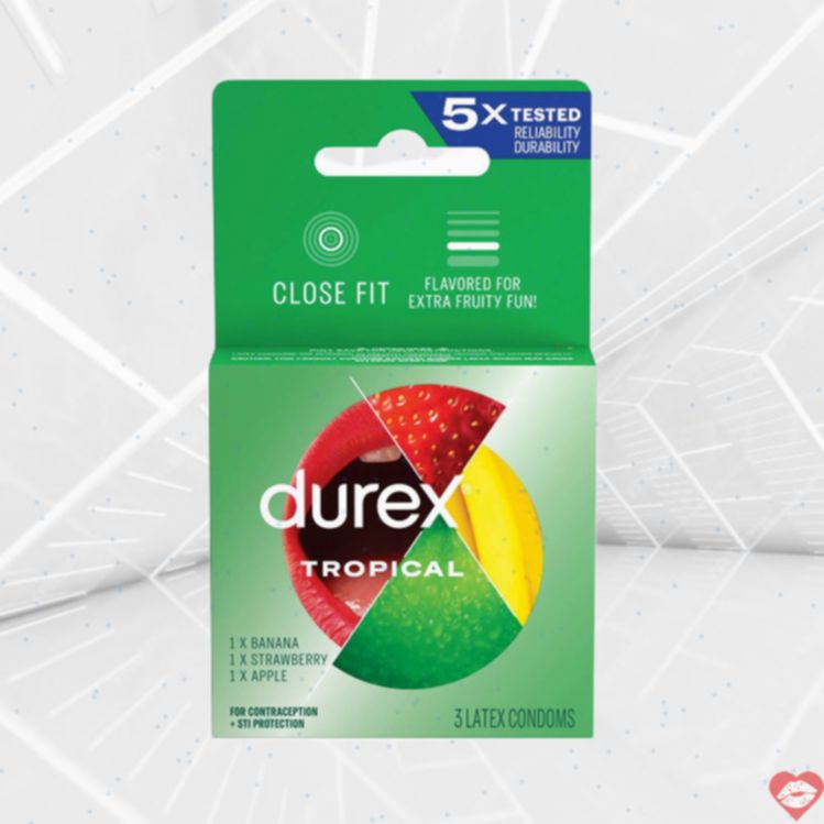 Durex Tropical Condom Hương Vị 12 Miếng Nhiệt Đới 
