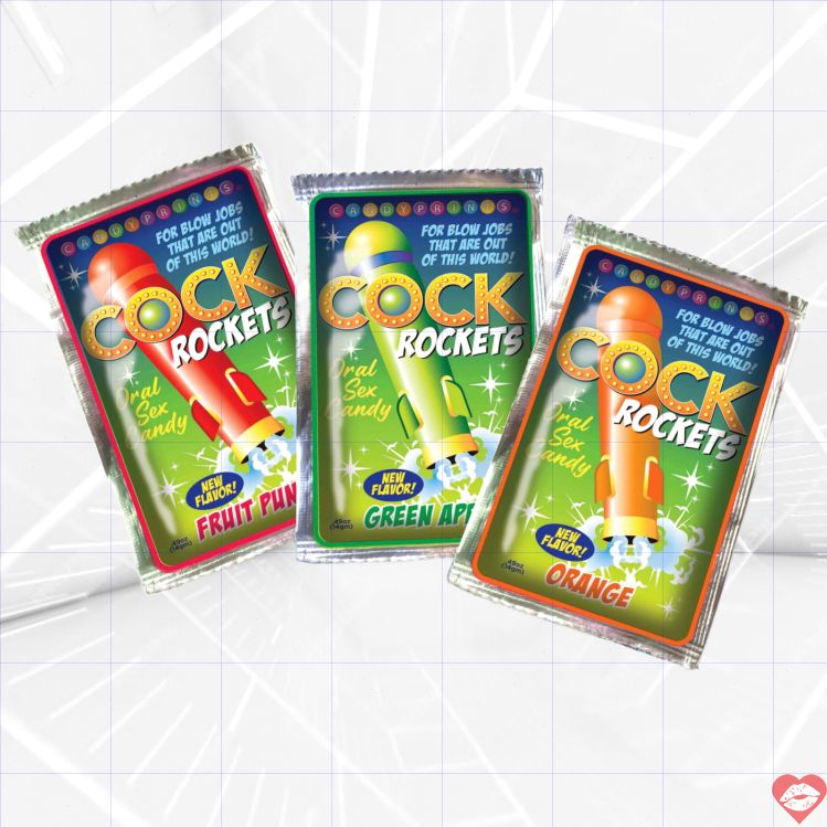 Kẹo Ngậm Cock Rockets Nổ Bong Bong Thêm Vị Thân Mật 