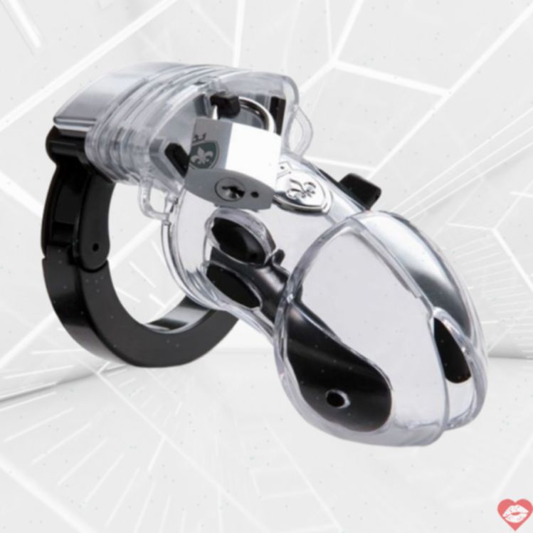 Mystim Pubic Enemy E-Lock đen trong suốt kích thích Đức 