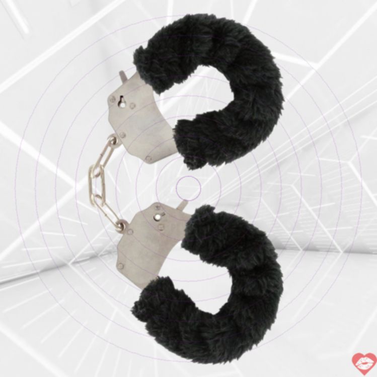 Handcuffs ToyJoy Lông Đen Vui Nhộn Gợi Tình Hấp Dẫn 