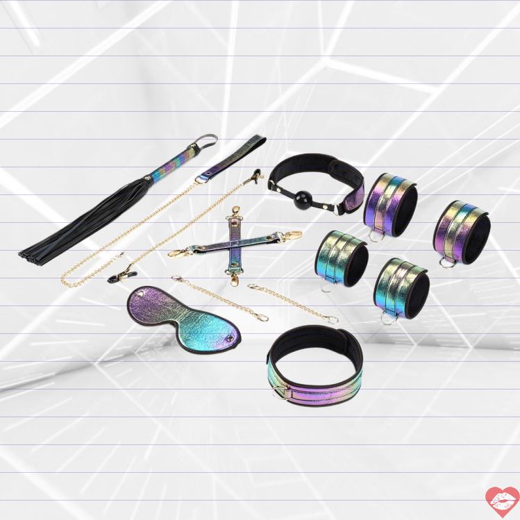 Rainbow Bondage Kit 8pcs Tím Liebe Seele Sặc Sỡ Nhật Bản Quyến Rũ 