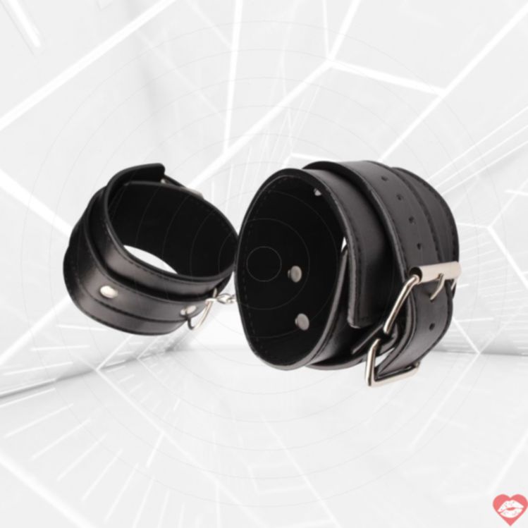 Khóa Tay Chisa Đen BDSM Cổ Điển Bền Quyến Rũ 