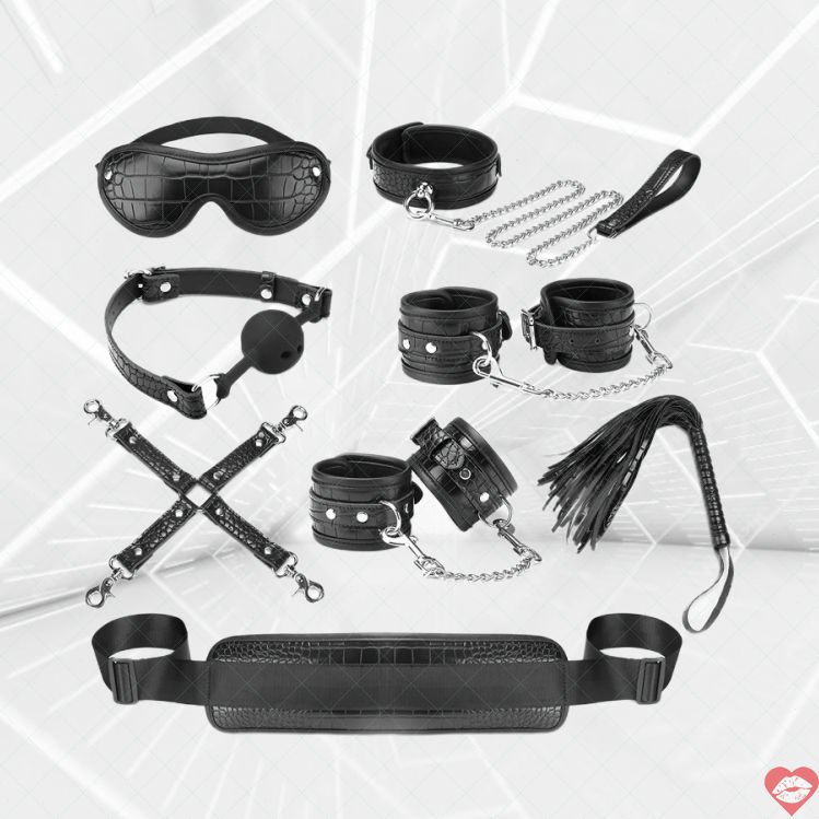 Liebe Seele BDSM Set 8 Món Đen Nhật[oichin]​ 