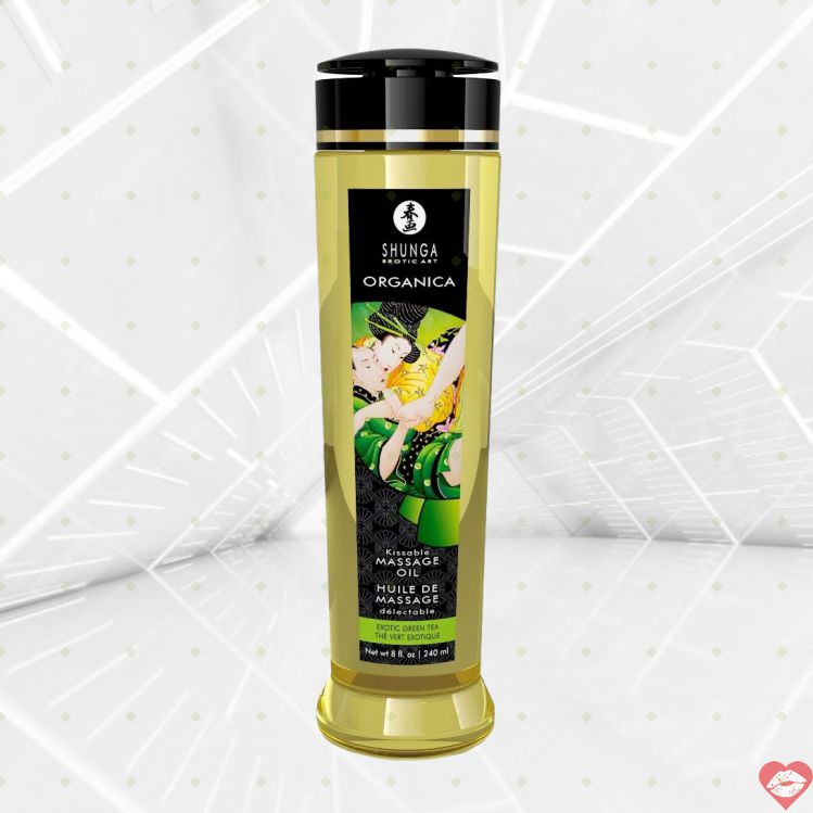Shunga Trà Xanh 240ml Dầu Massage Ăn Được Ngọt 