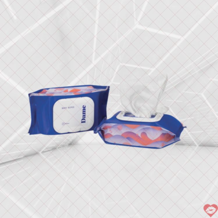 Dame Wipes khăn ướt sạch thân thể tươi mát an toàn 