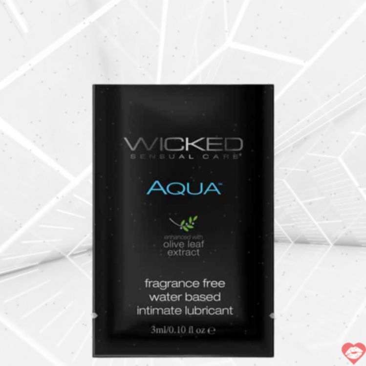 Wicked Aqua Lube Nước 3ml Mịn Màng Silk Thăng Hoa 