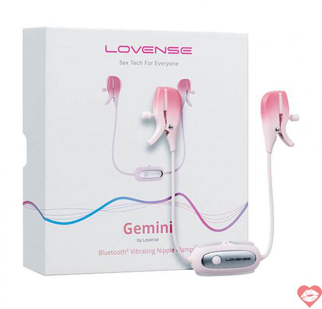 Máy massage kẹp vú Lovense Gemini điều khiển qua app kích thích điểm G